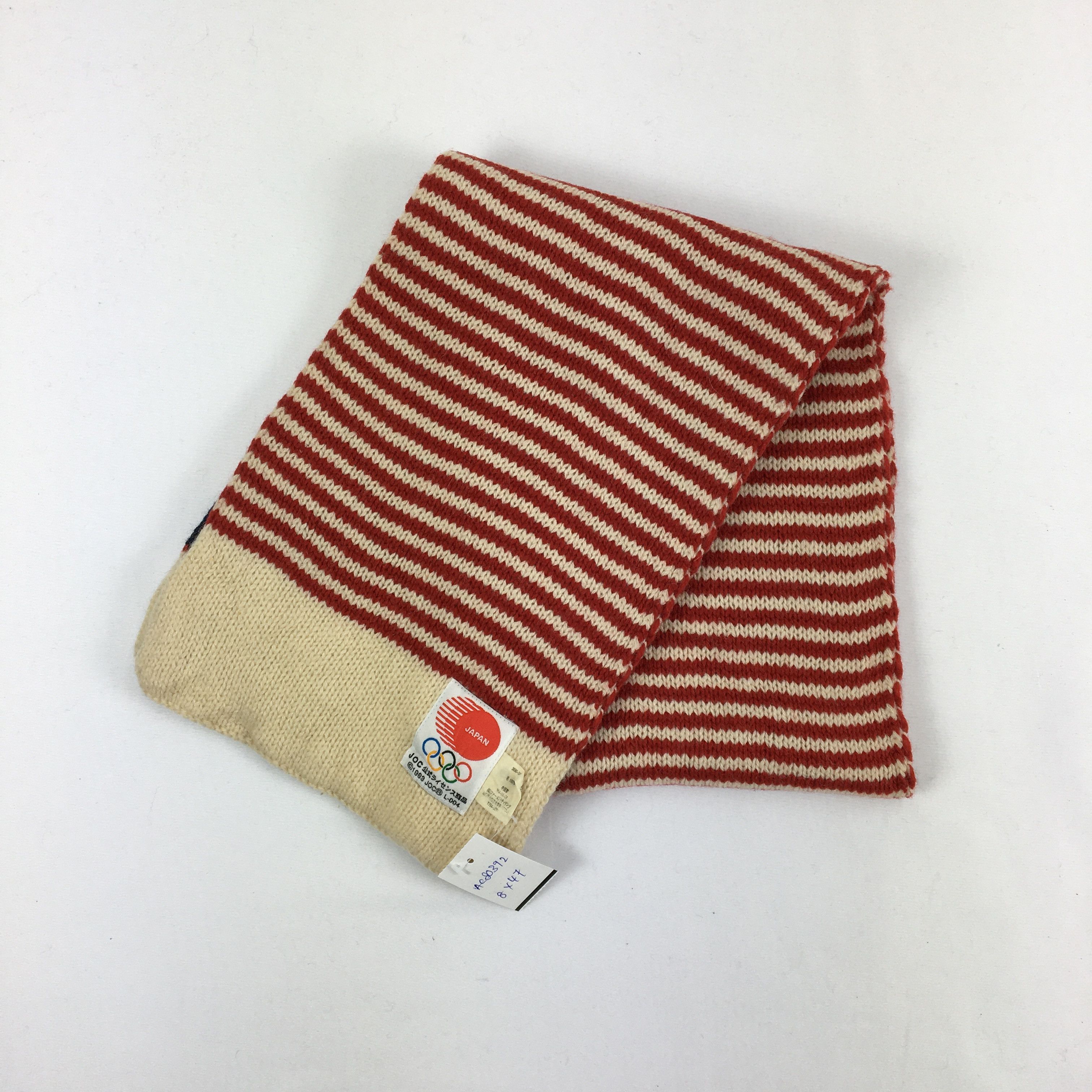 Japanese Brand × USA Olympics × Vintage Vintage 1993 Olympic Japan Scarf Muffler Wool Scarves Size ONE SIZE - 3 Thumbnail