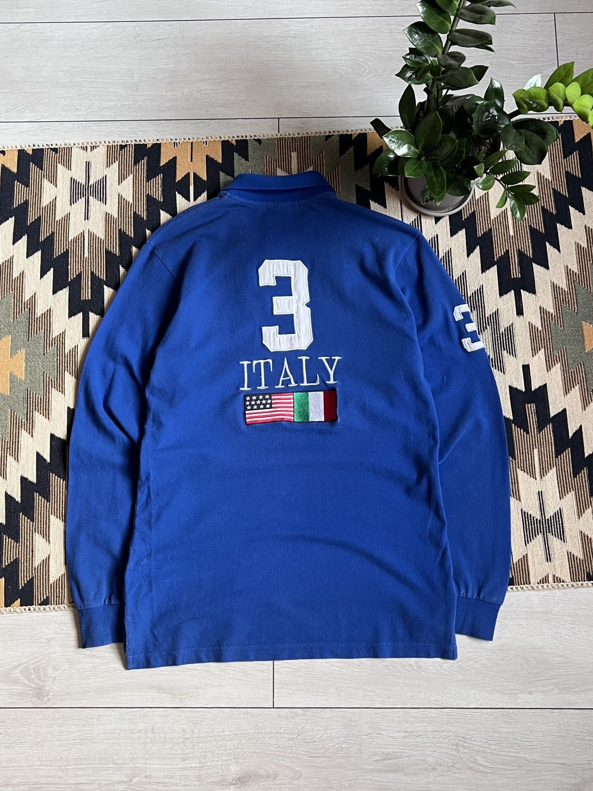 Polo Ralph Lauren Polo Ralph Lauren Italy Chief Keef Vntg Longsleeve Big Pony Size US M / EU 48-50 / 2 - 10 Thumbnail