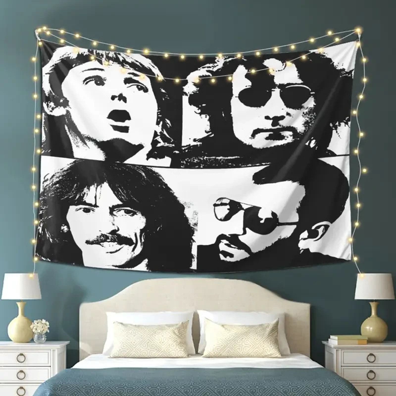 Other THE BEATLES JOHN PAUL GEORGE RINGO FAB HANGING WALL TAPESTRY Size 32 - 3 Thumbnail