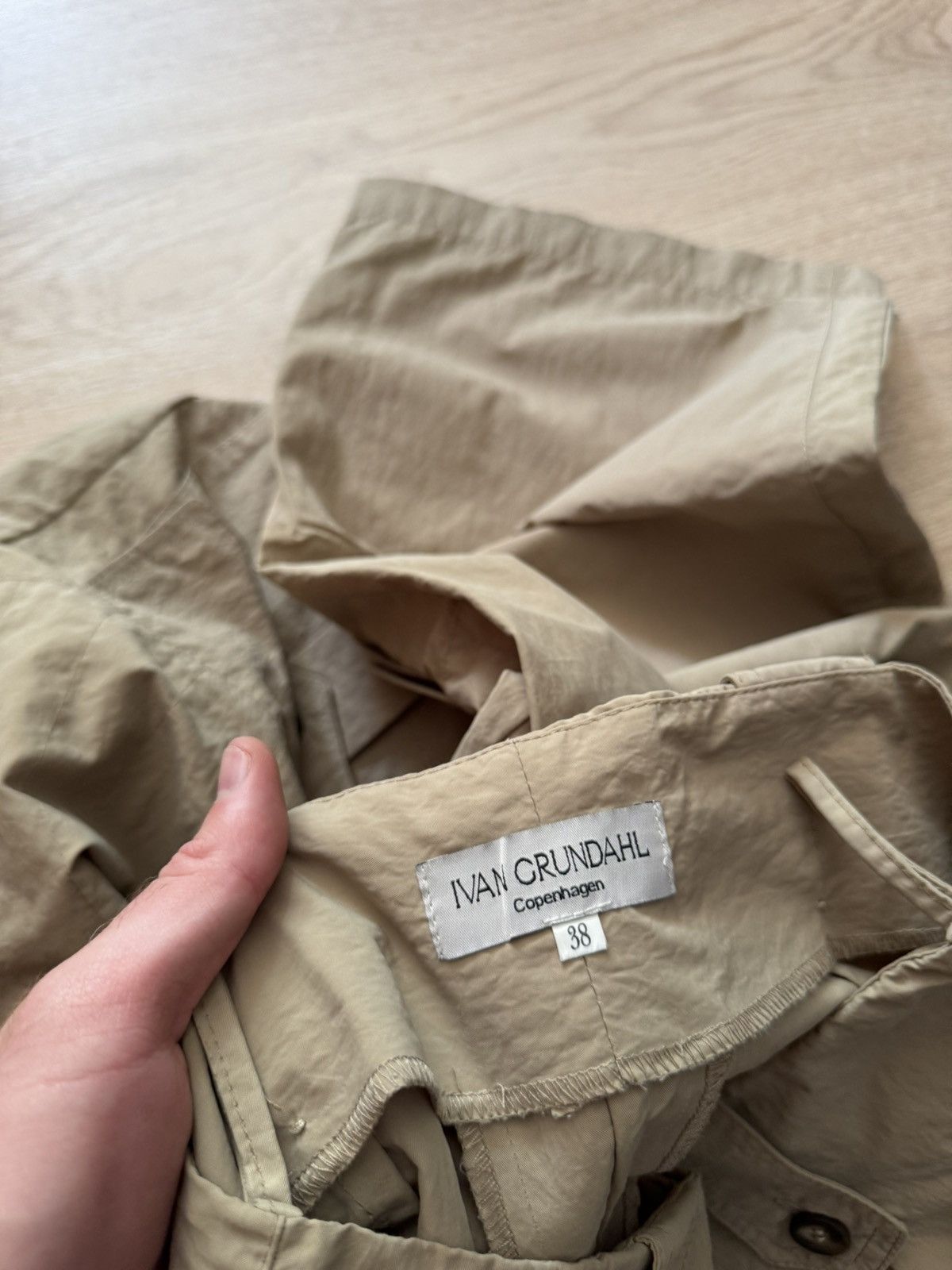 Ivan Grundahl Vintage 00’s Ivan Grundahl y2k Avant Garde Baggy Cargo Pants Size 26" / US 2 / IT 38 - 8 Thumbnail