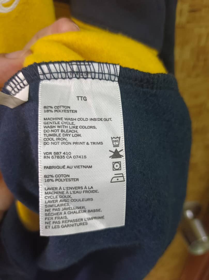 Nautica NAUTICA Navy Yellow 1983 Coastal Horizon Half Zip Sweatshirt Size US XL / EU 56 / 4 - 12 Thumbnail