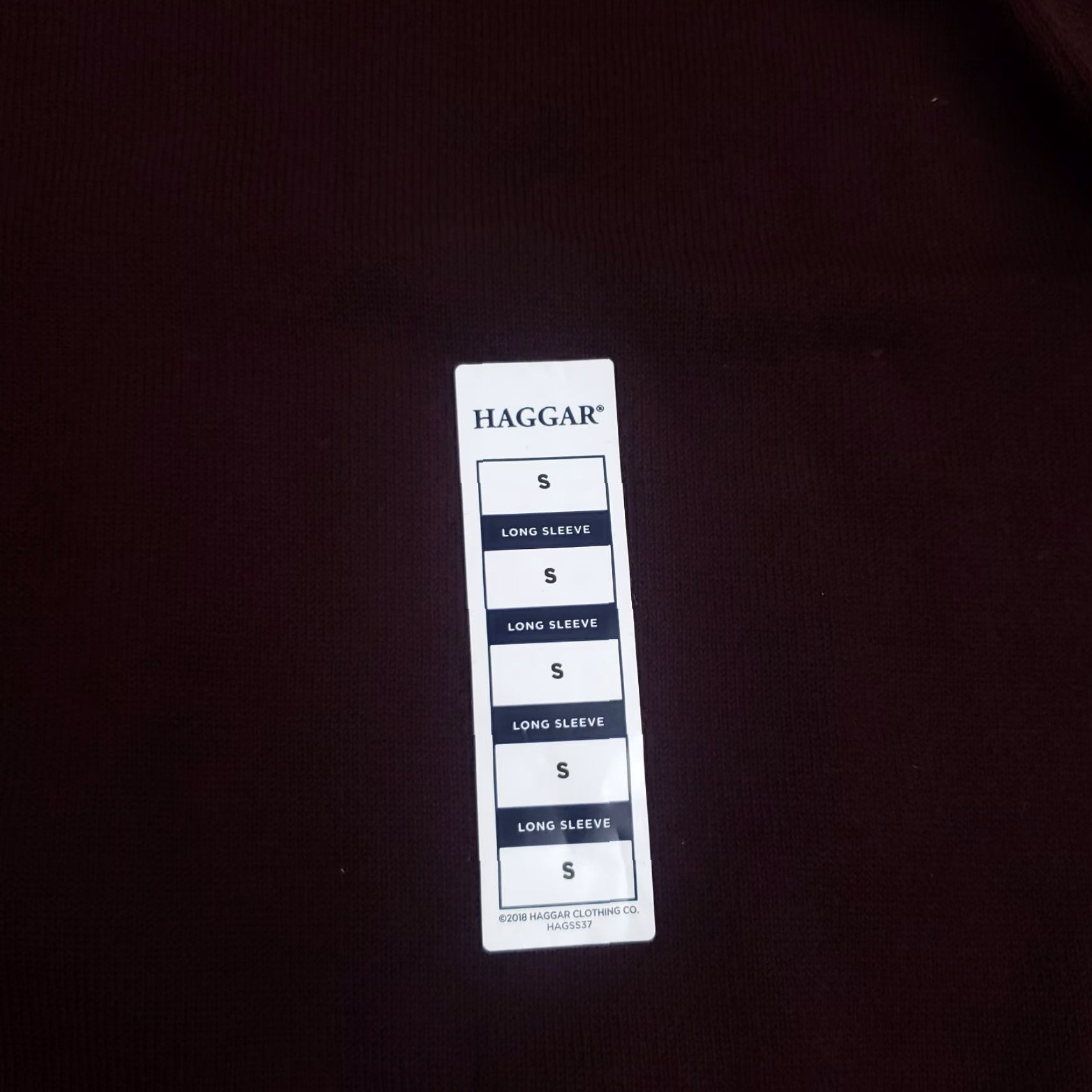 Haggar Haggar Mens V Neck Sweater Small Maroon Red Pullover Long Sleeve Size US S / EU 44-46 / 1 - 6 Thumbnail
