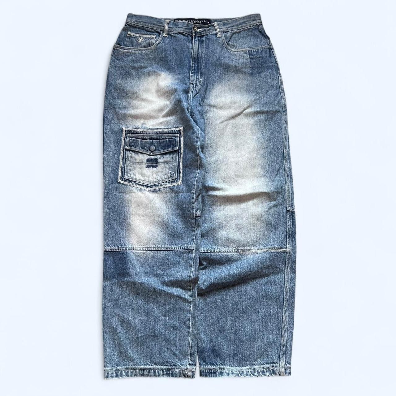 Enyce vintage baggy faded enyce skater cargo jeans, size 36w Size US 36 / EU 52 - 2 Thumbnail