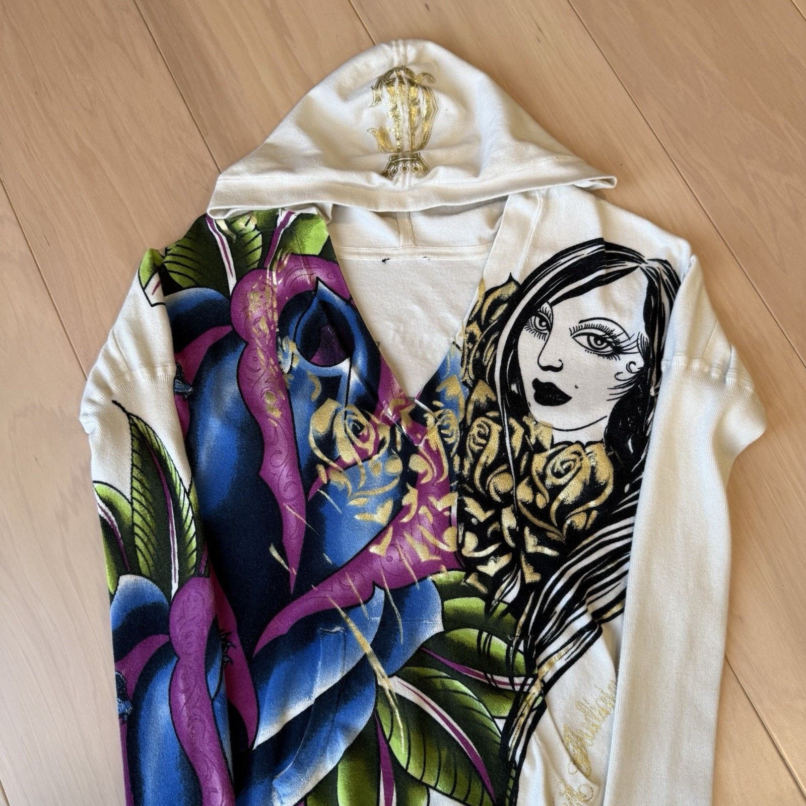Ed Hardy Vintage Ed Hardy By Christian Audigier Pullover Women's M Size M / US 6-8 / IT 42-44 - 4 Thumbnail