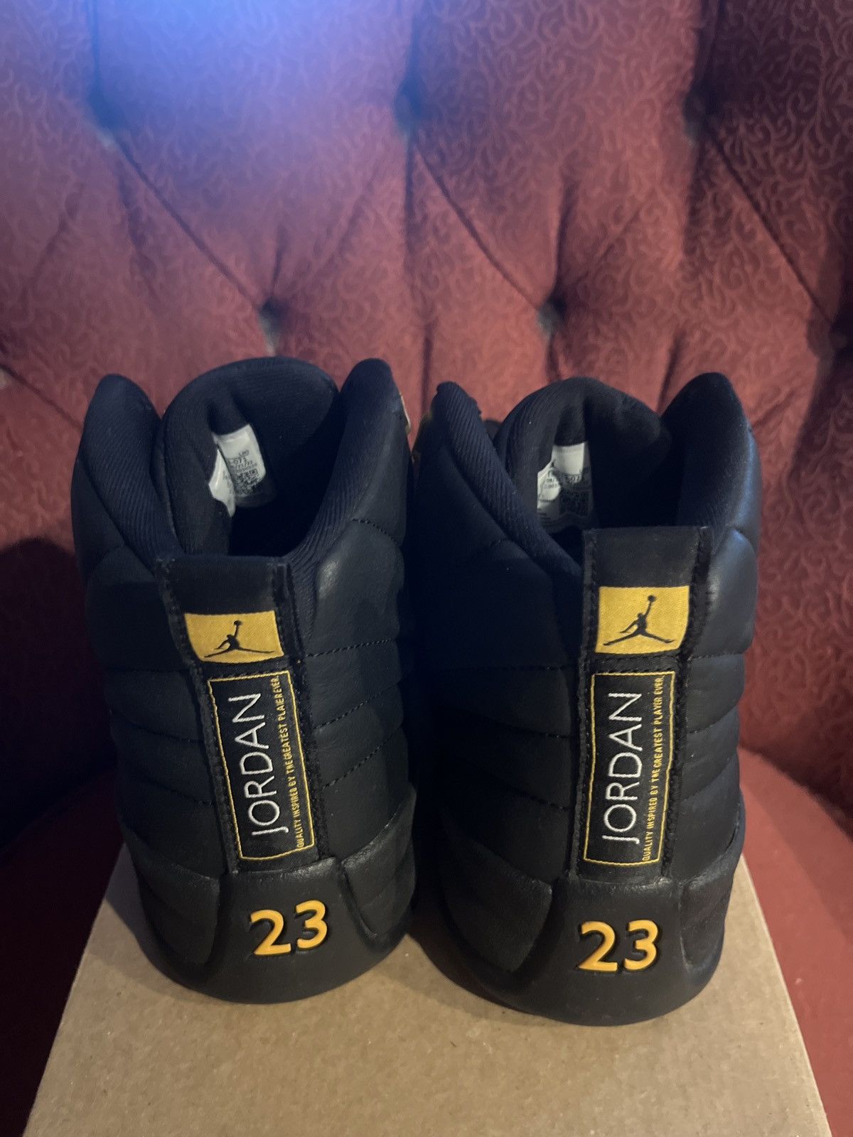 Jordan Brand × Nike Black Taxi Jordan 12 Size US 9 / EU 42 - 4 Thumbnail