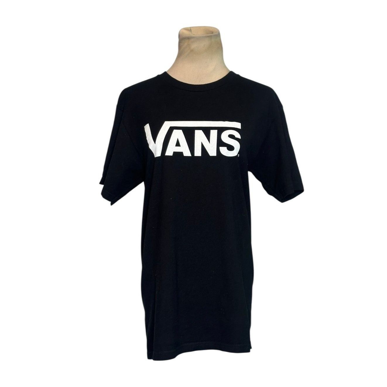 Vans Vans black white logo print short sleeves tee size Small Size S / US 4 / IT 40 - 1 Thumbnail