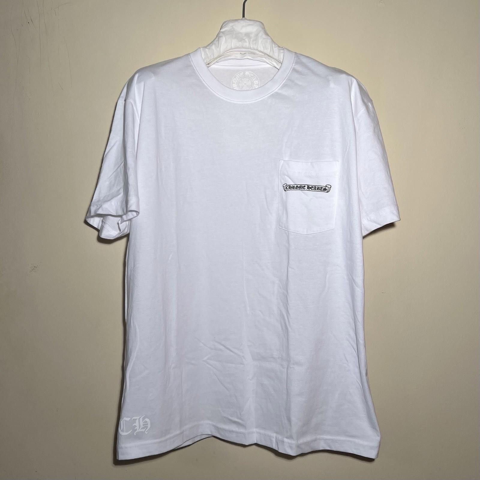 Chrome Hearts Scroll Logo White Tee XL