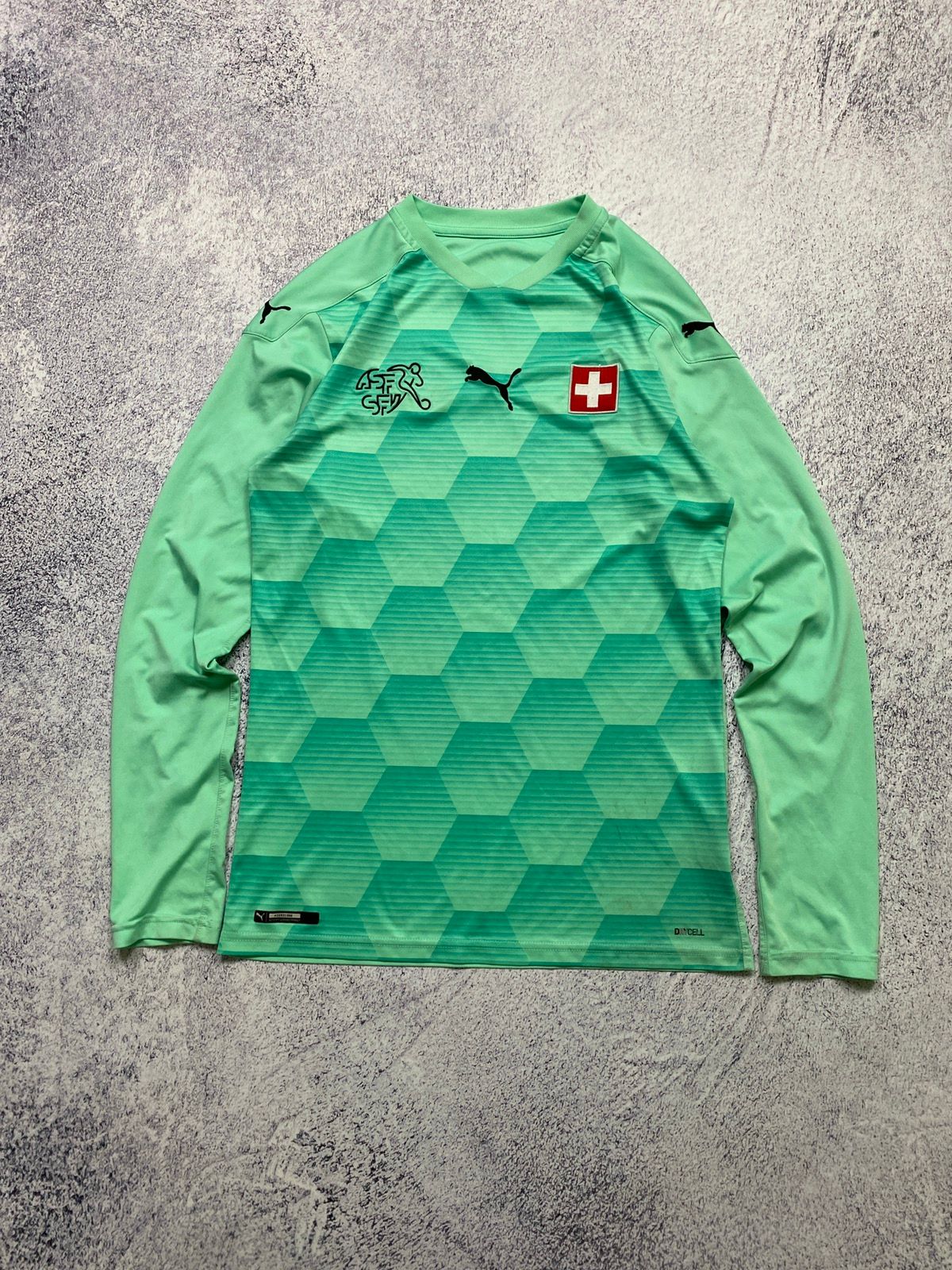 Pre-owned Jersey X Puma Switzerland 2019 Goalkeeper Longsleeve Soccer Jersey In Green