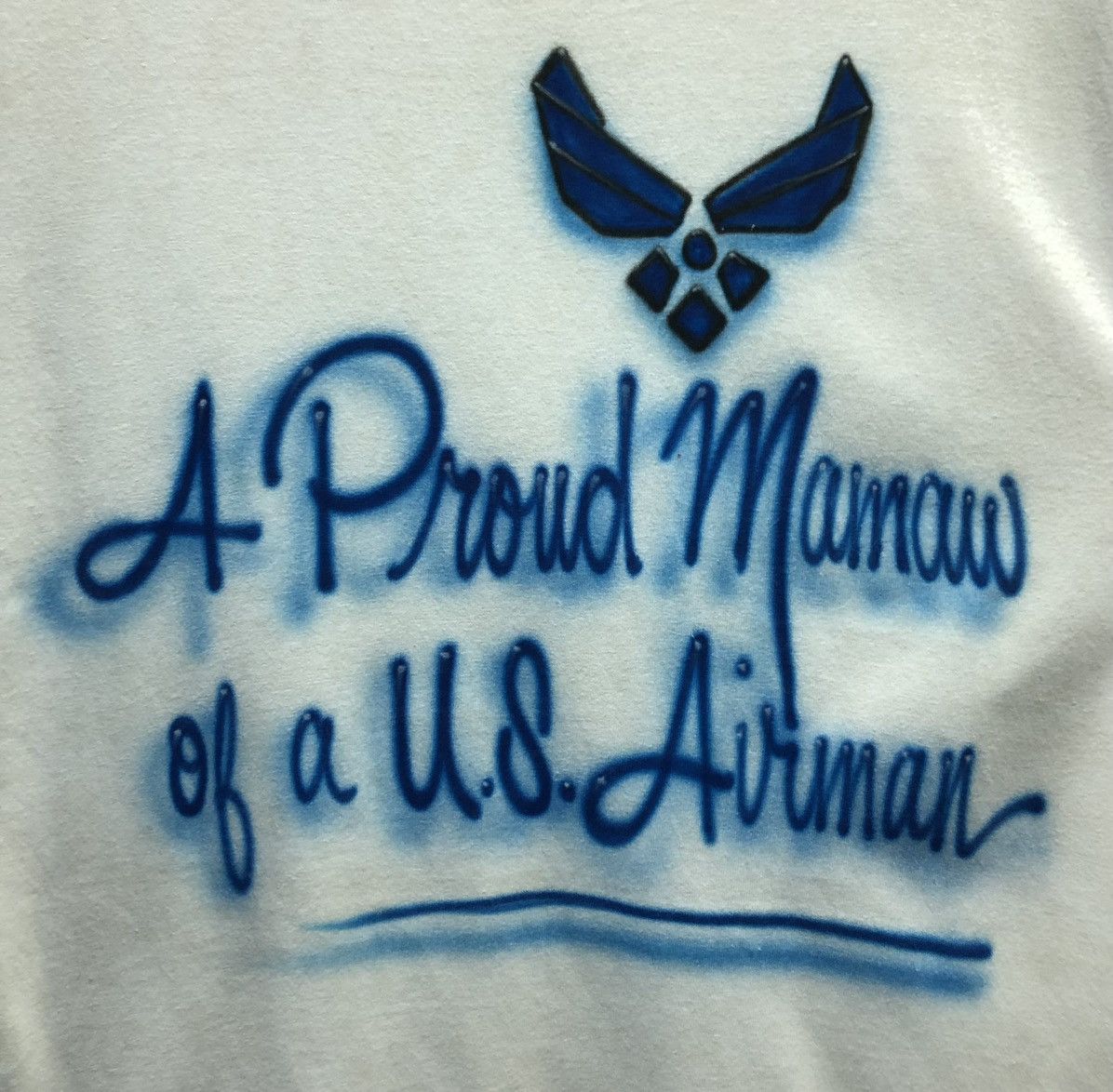 Vintage Vintage Pro Club A Proud Mamaw Of A U.S. Airman T-Shirt Size US L / EU 52-54 / 3 - 3 Thumbnail