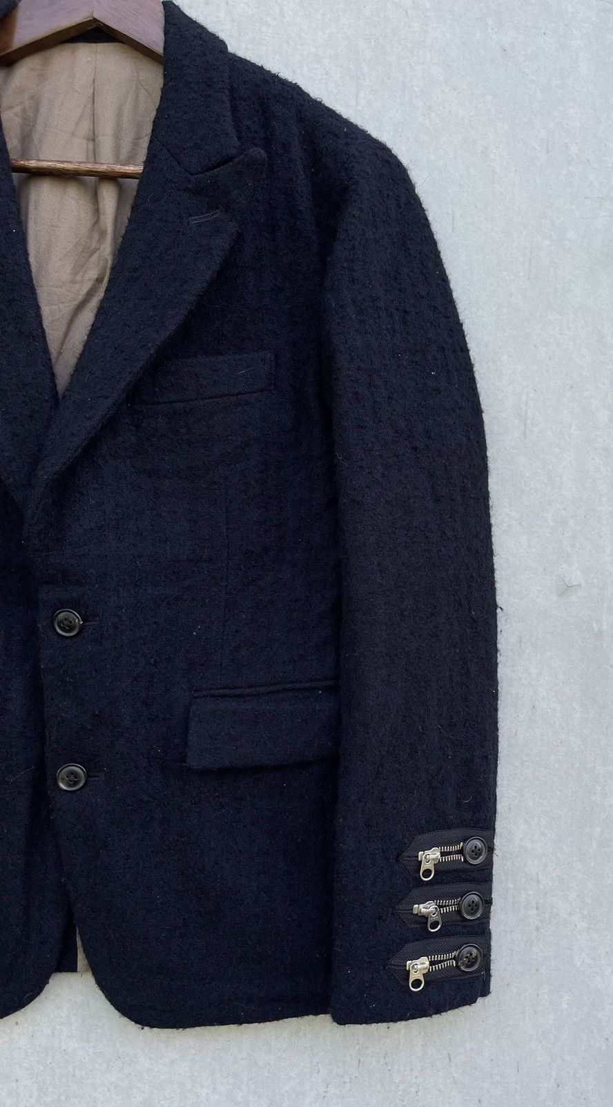 Junya Watanabe 🔥 TAKEO KIKUCHI ATELIER MULTI-ZIP PUNK MOHAIR SUIT/JACKET Size US M / EU 48-50 / 2 - 3 Thumbnail