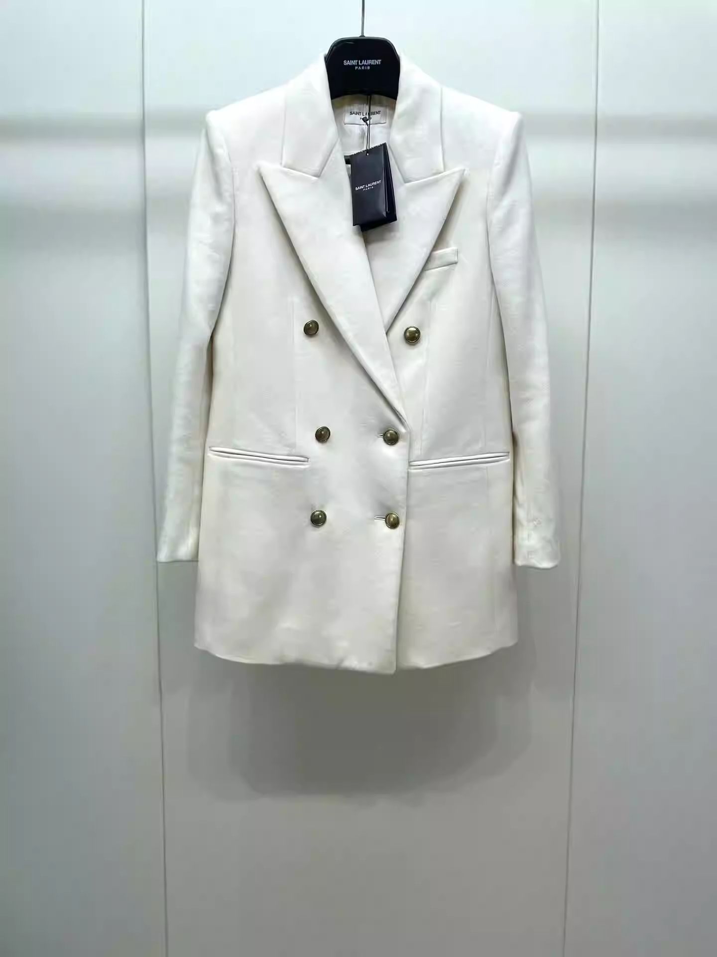 Saint Laurent Paris saint laurent White Double Breasted Wool Suit Size US XS / EU 42 / 0 - 1 Preview
