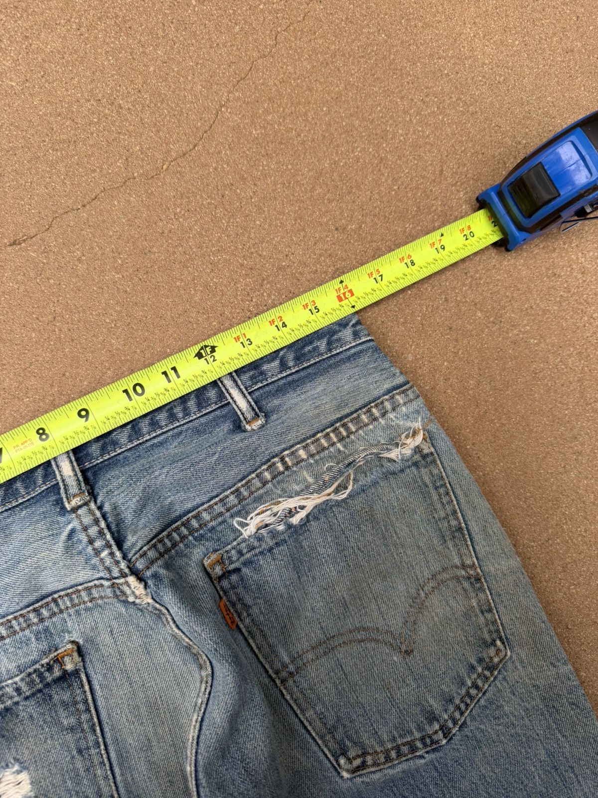 Levi's Vtg 70’s Levi’s 646 Orange Tab Bellbottom Flare Jeans 32x31 Size US 32 / EU 48 - 9 Thumbnail