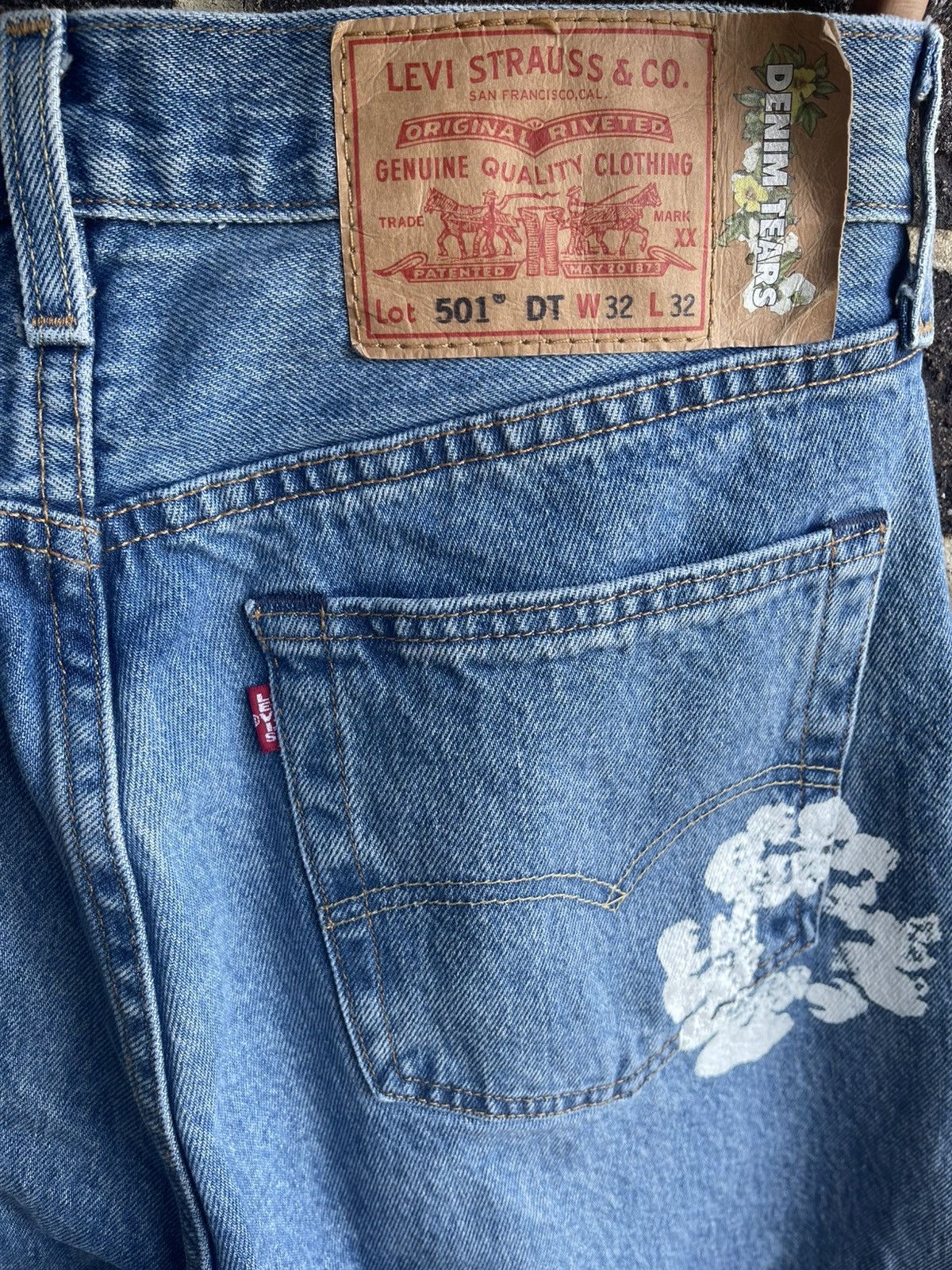 DENIM TEARS × Levi's Denim Tears x Levi’s 501 Denim Jeans sz32x32 Size US 32 / EU 48 - 3 Thumbnail