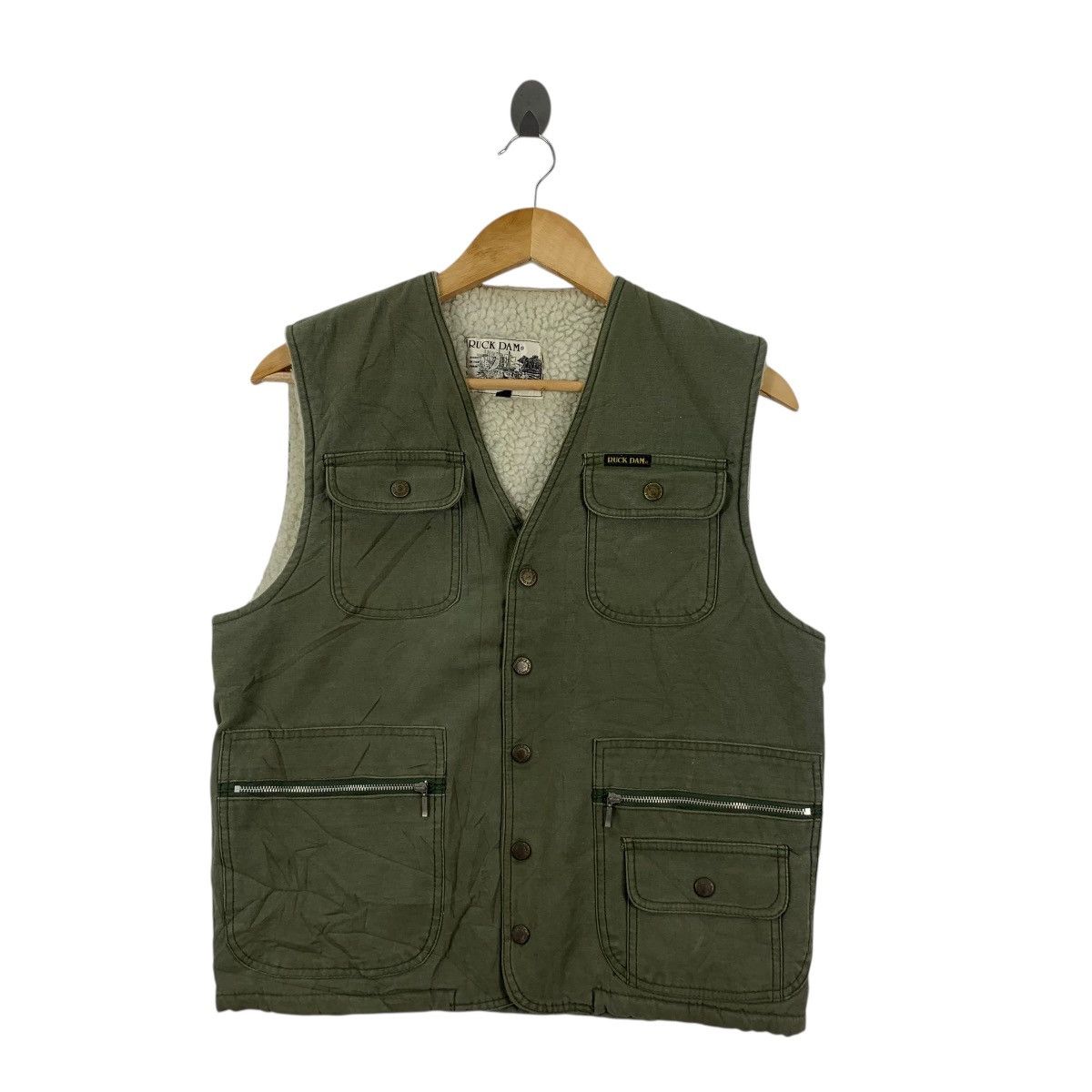 Vintage Vintage RUCK DAM Shearling Technical Outdoor Vest Jacket Size US M / EU 48-50 / 2 - 4 Thumbnail