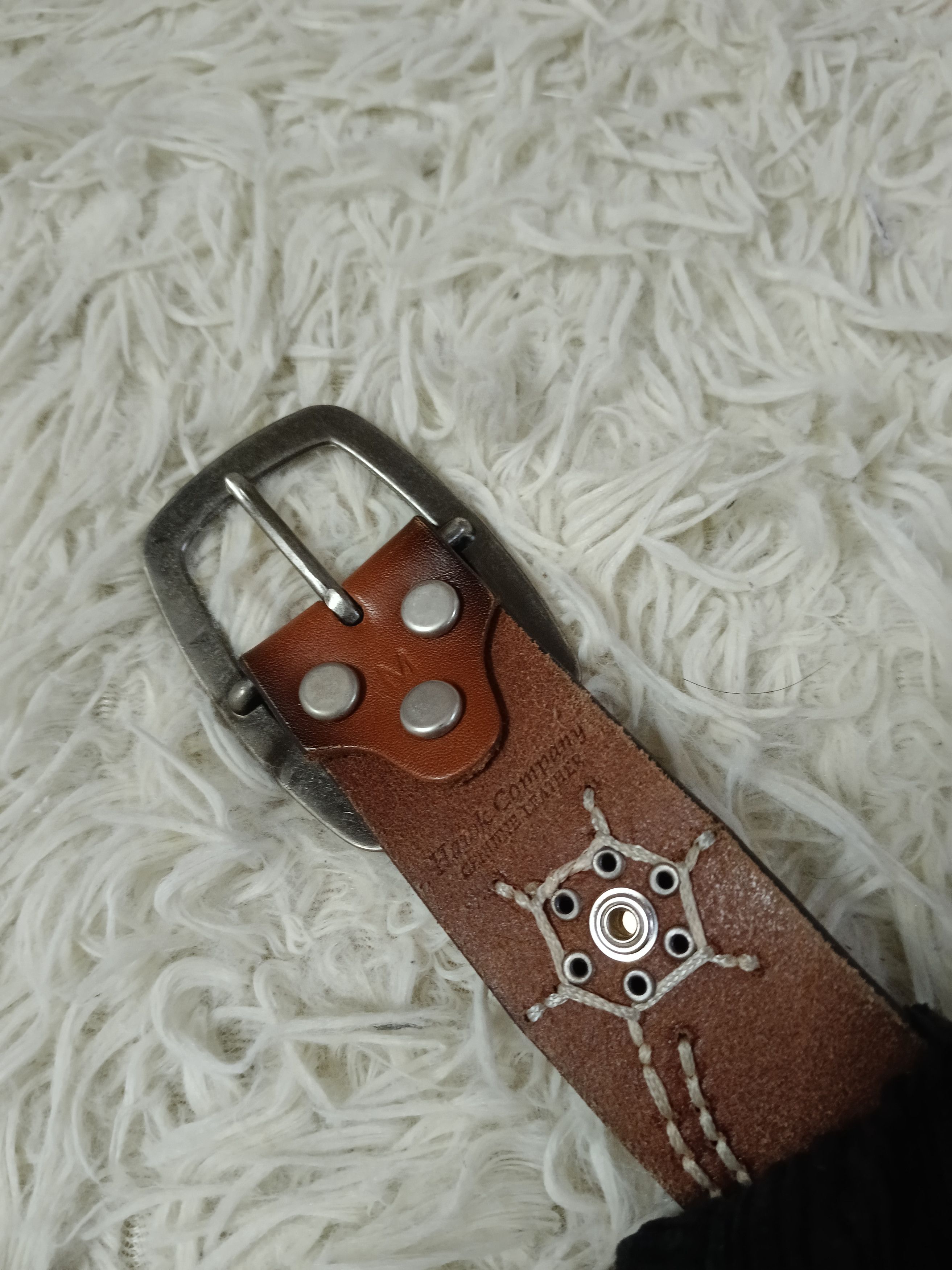 Hawk HAWK COMPANY STUDD LEATHER BELT Size ONE SIZE - 7 Thumbnail