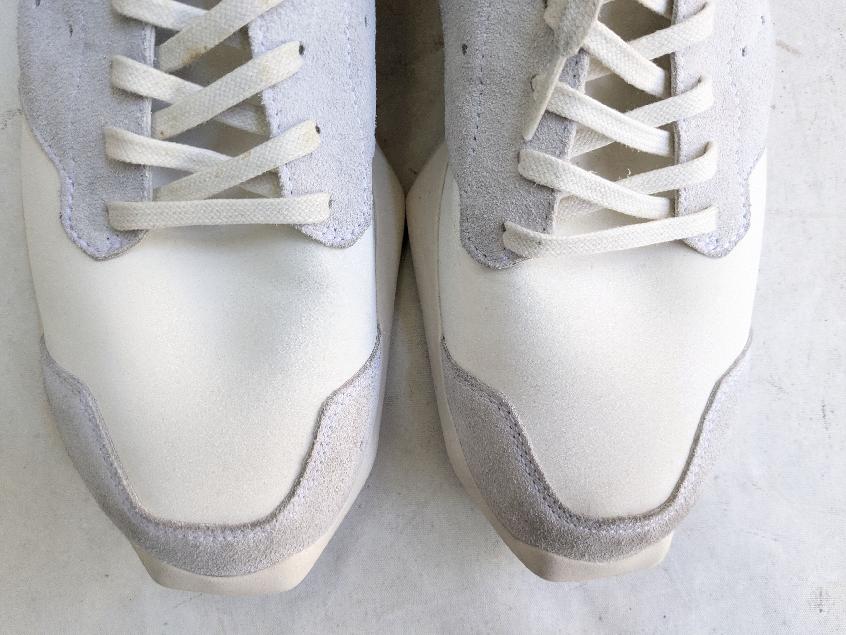 Adidas × Rick Owens Adidas x Rick Owens Tech Runner White Gray 11 B35085 Size US 11 / EU 44 - 5 Thumbnail