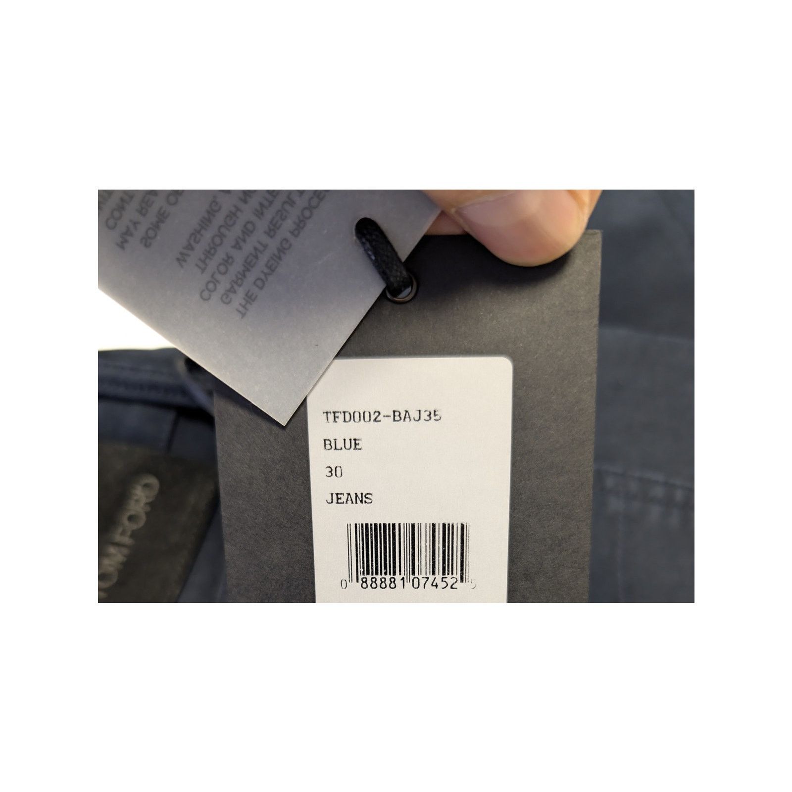 Tom Ford o1rshd1 Straight Fit Denim Jeans in Blue Size US 30 / EU 46 - 23 Thumbnail