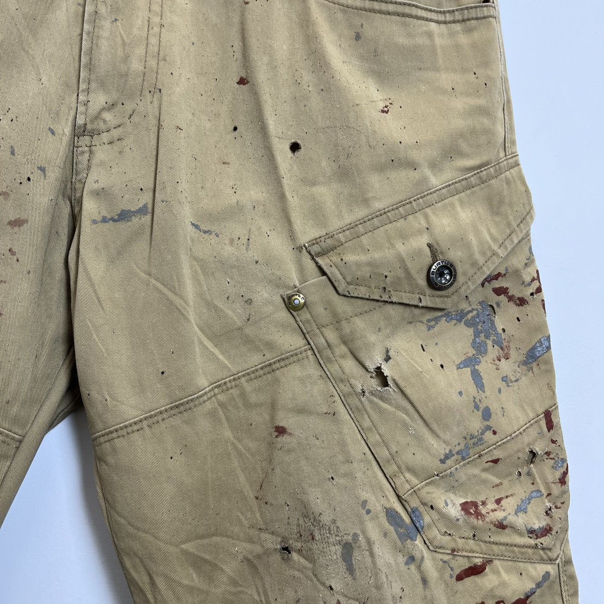 Japanese Brand Trashed Burtle Work Pants Distressed Japan Grunge Size US 31 - 7 Thumbnail