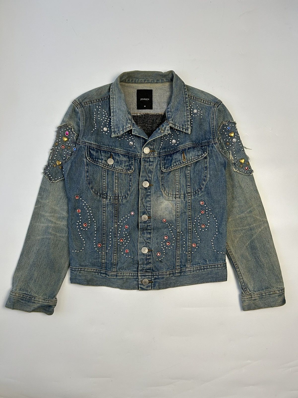 Joyrich JOY RICH BEDAZZLED DENIM JACKET Size M / US 6-8 / IT 42-44 - 1 Thumbnail