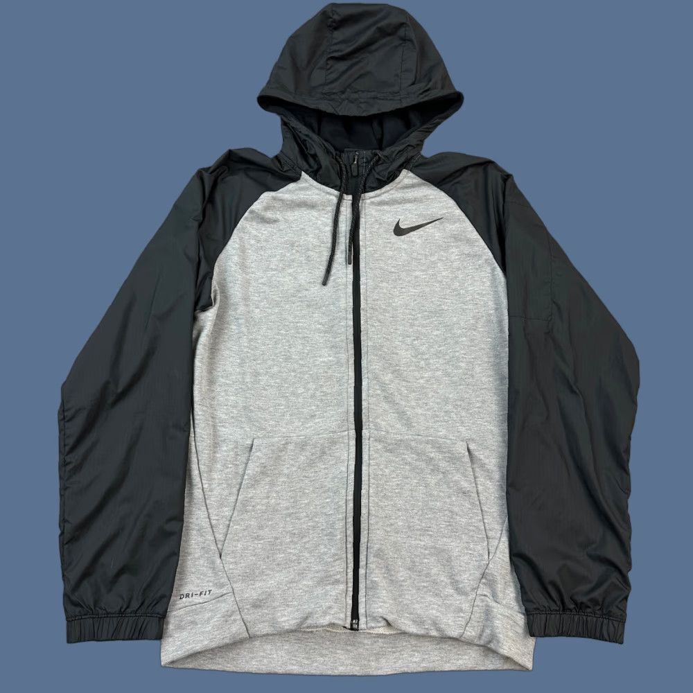 Nike Nike Utility Core Hoodie Mens Small Gray Black Dri Fit Full Zip Swoosh Logo Size US S / EU 44-46 / 1 - 1 Thumbnail