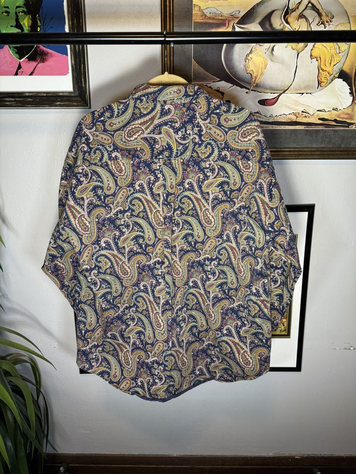 Vintage Vintage Paisley AOP Button Up Shirt Size US XL / EU 56 / 4 - 2 Thumbnail