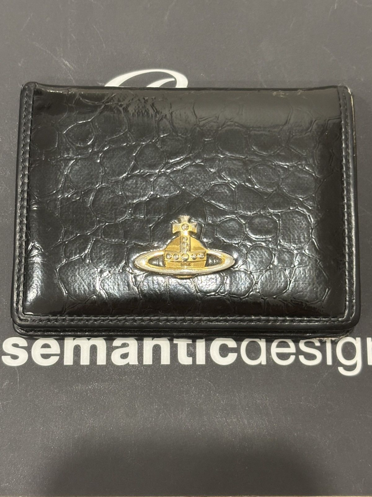 Vivienne Westwood Vivienne Westwood Genuine leather Orb Cardholder Wallet Size ONE SIZE - 1 Thumbnail