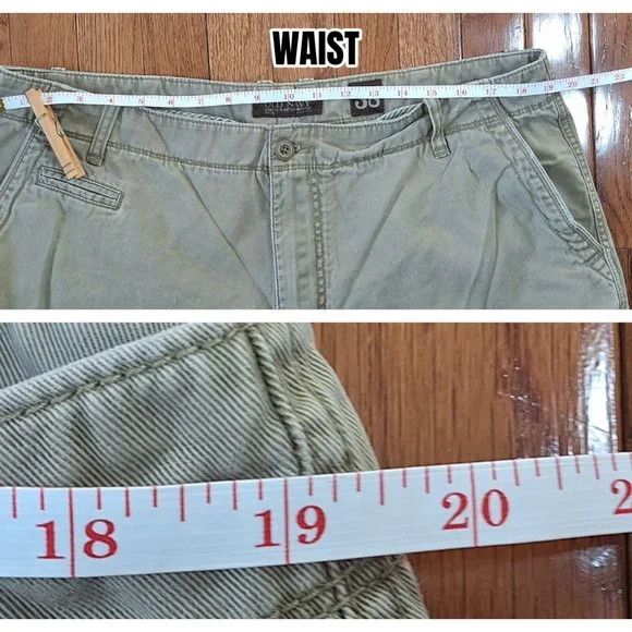 Old Navy Old Navy Mens 38 Khaki Cargo Shorts Utility Pockets Vintage Size US 38 / EU 54 - 6 Thumbnail