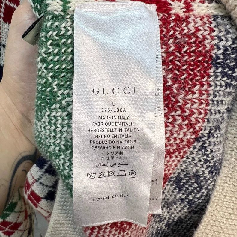 Gucci Gucci Multicolored alpaca cardigan sweater 2501-Nextarrow Size US L / EU 52-54 / 3 - 4 Thumbnail