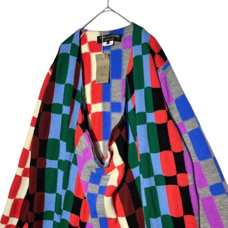 Comme des Garcons Comme Des Garcons Colored plaid knit cardigan sweater Size US M / EU 48-50 / 2 - 2 Thumbnail