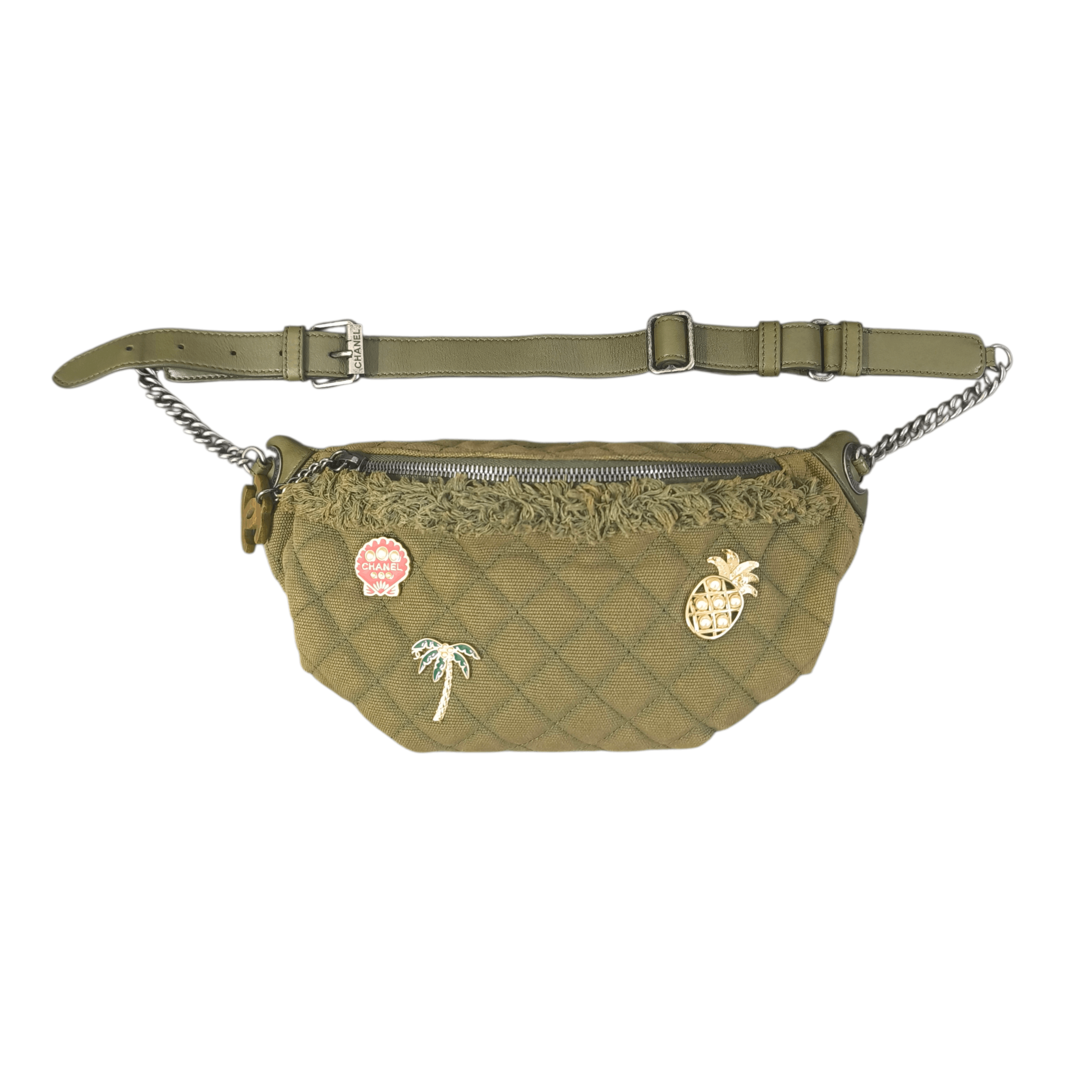 Chanel 2017 Chanel Coco Cuba Waist Bag in Canvas and Lambskin Size ONE SIZE - 1 Thumbnail