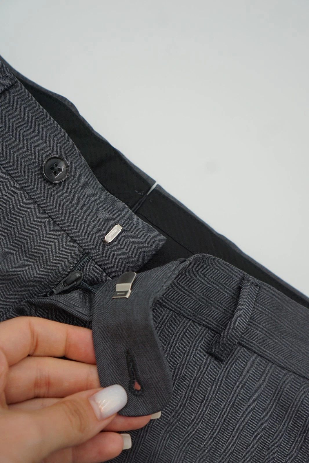 Suitsupply Men Suitsupply Pants Trousers Brescia Grey Wool 110 UK/US46L Size 46L - 3 Thumbnail