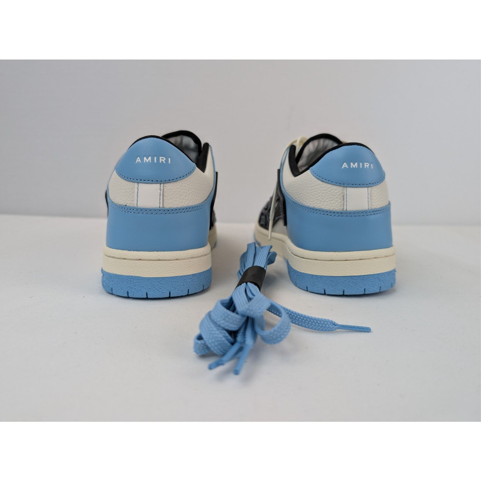 Amiri o1rshd1 Skel Low-Top Sneakers in Air Blue Size US 13 / EU 46 - 13 Thumbnail
