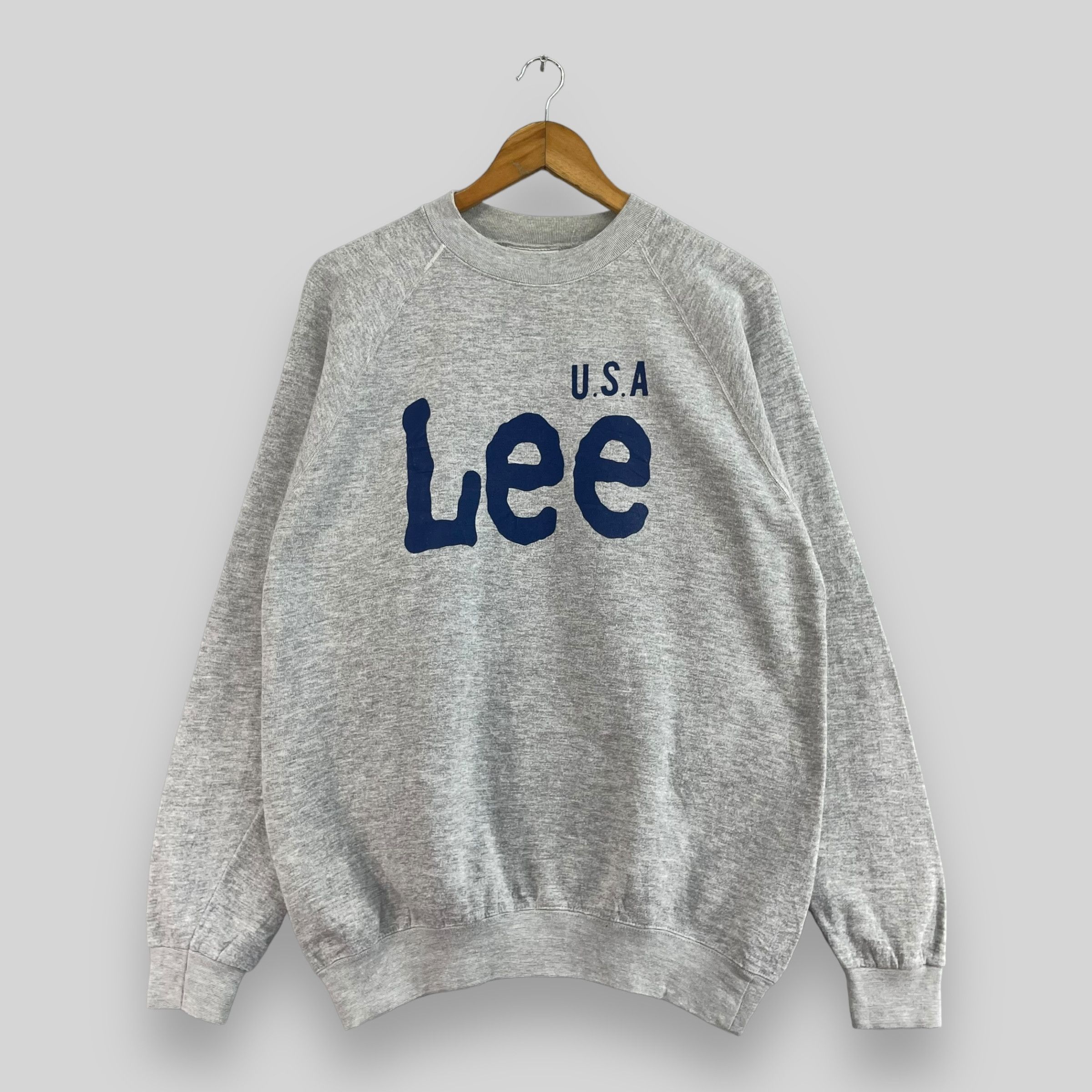Lee × Vintage Vintage LEE Spellout Big Logo Printed Crewneck Sweatshirt Size US M / EU 48-50 / 2 - 1 Thumbnail