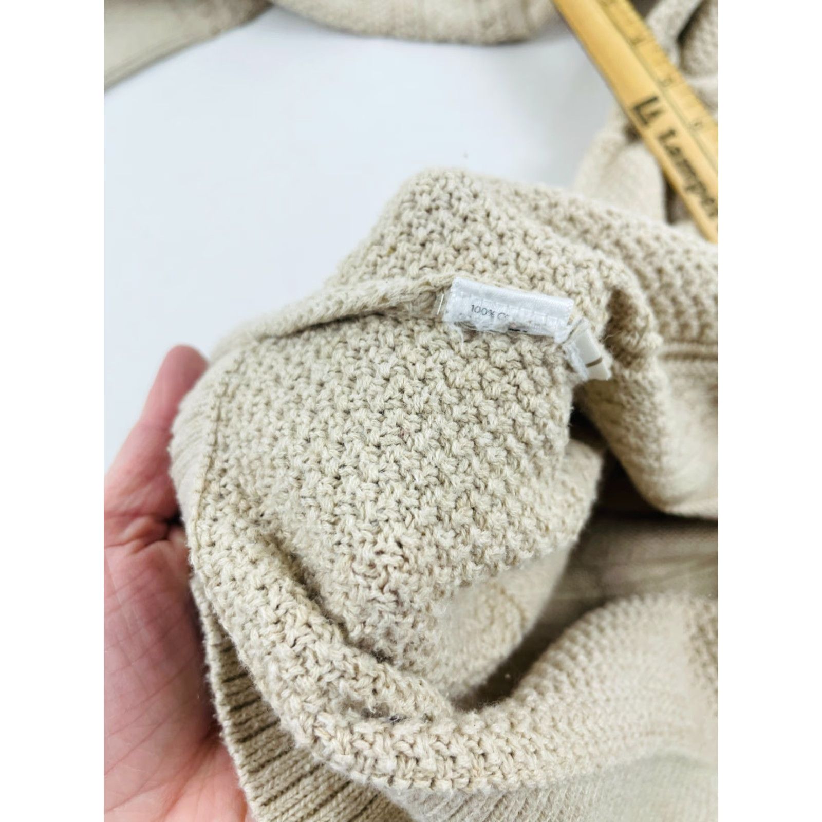 Loft LOFT Sweater Women's Size Extra Small Tan Long Sleeve Pullover Knitted Boatneck Size XS / US 0-2 / IT 36-38 - 6 Thumbnail