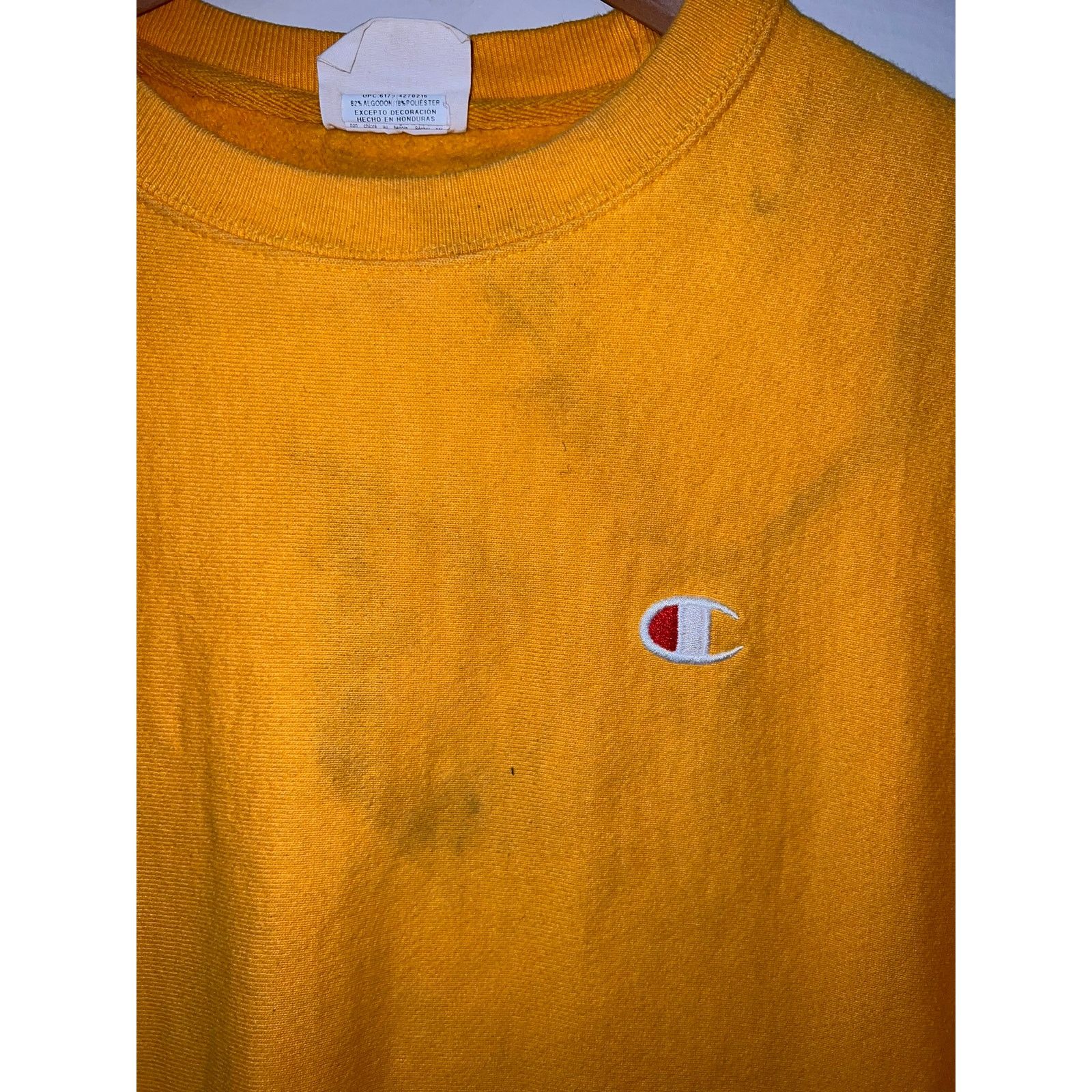 Champion Champion Reverse Weave Yellow Sweatshirt Crewneck 2000s M Size US M / EU 48-50 / 2 - 3 Thumbnail