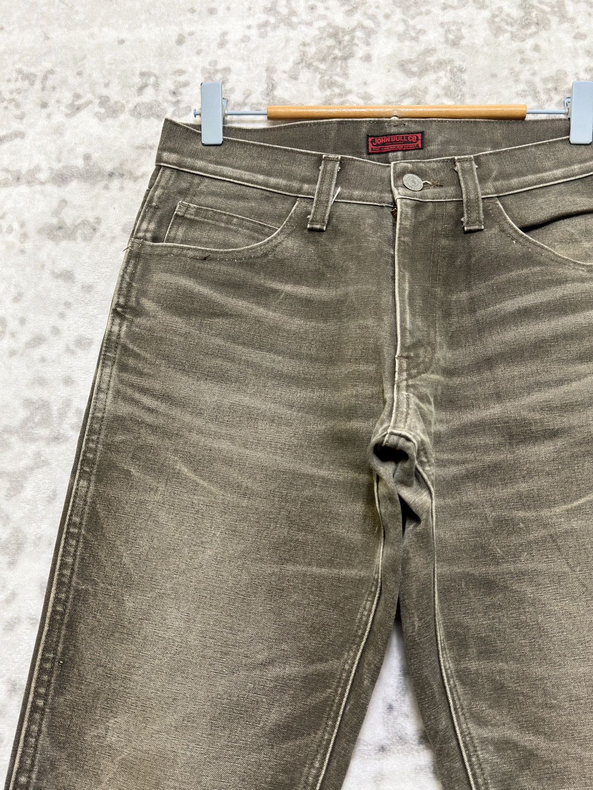 Johnbull Johnbull Y2K Distressed Faded Claw Whiskers Straight Denim Size US 28 / EU 44 - 4 Thumbnail