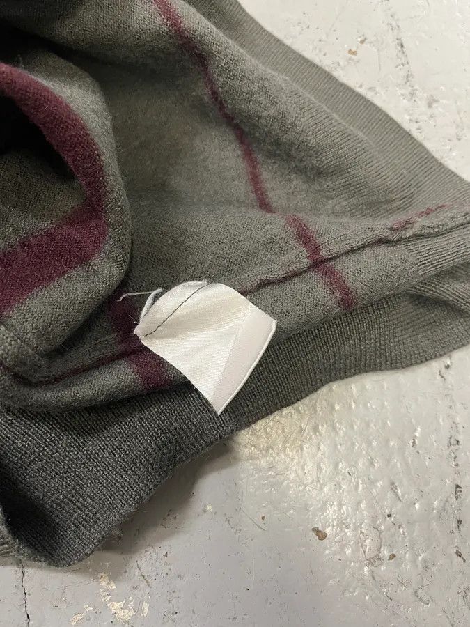 Daniele Alessandrini 2000s Daniele Alessandrini Grey & Purple Wool Sweater Size S / US 4 / IT 40 - 9 Thumbnail