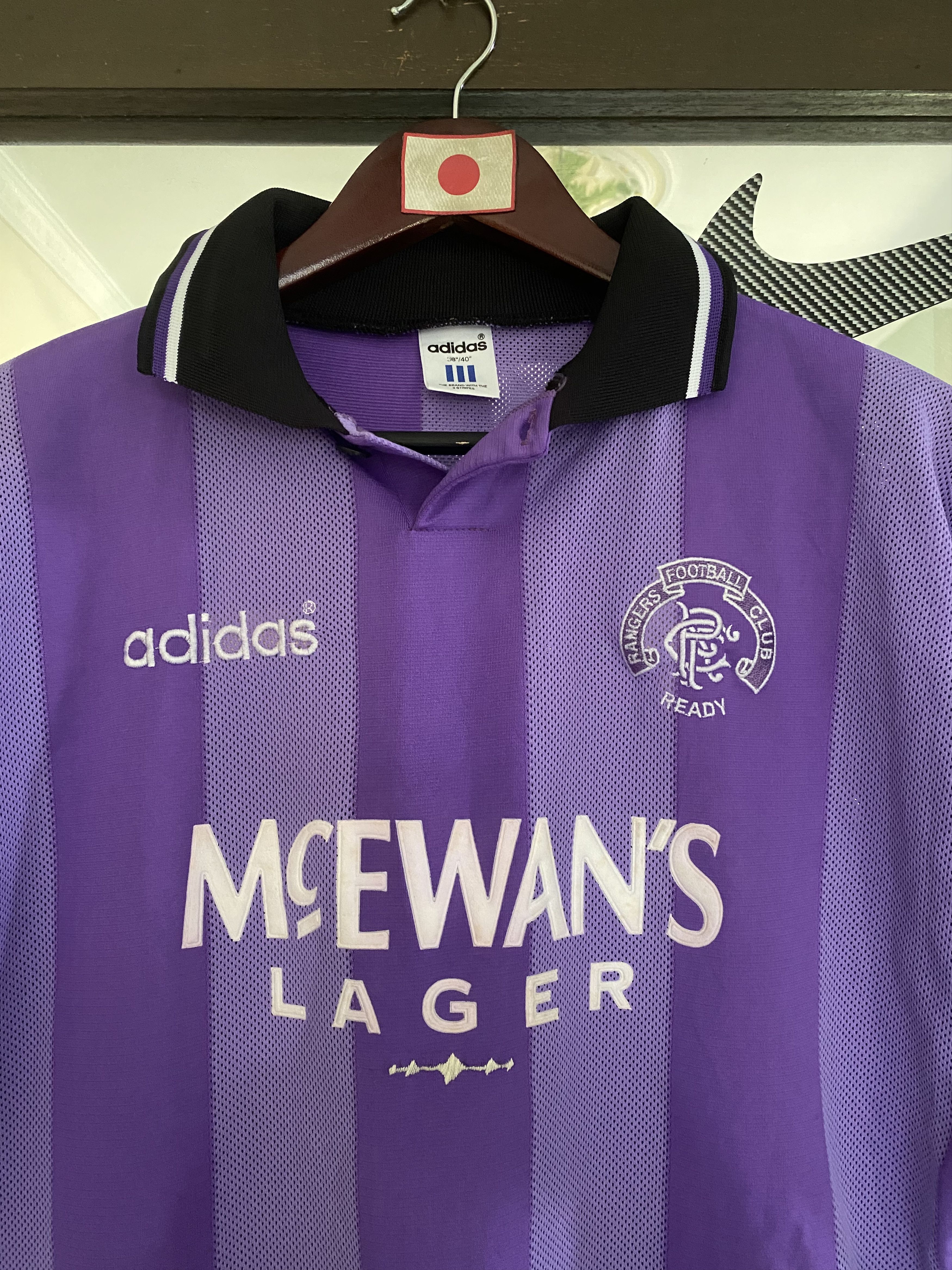 Adidas × Vintage Vintage Glasgow Rangers 1994 Football Shirt Soccer Jersey Size US M / EU 48-50 / 2 - 2 Thumbnail