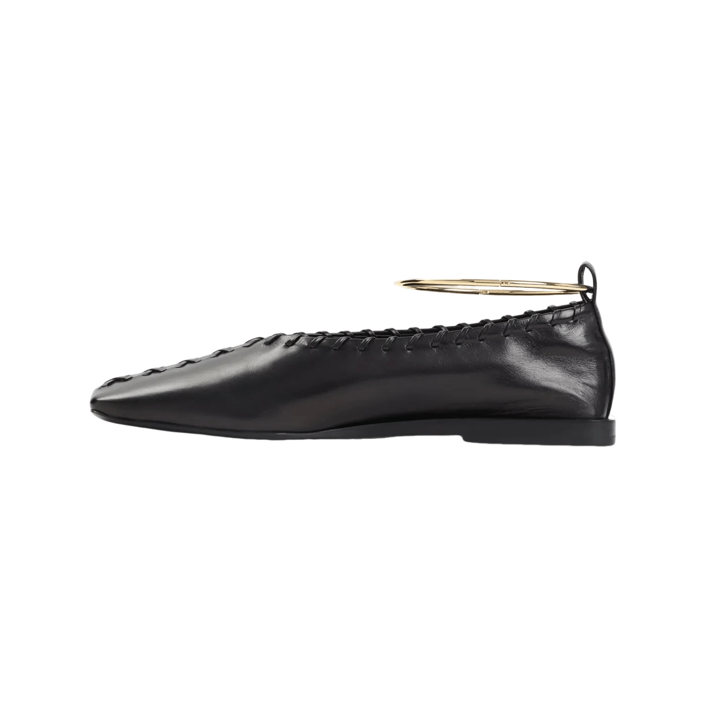 Jil Sander JIL SANDER Black Leather Ballerinas New & Authentic Size US 10 / IT 40 - 2 Thumbnail