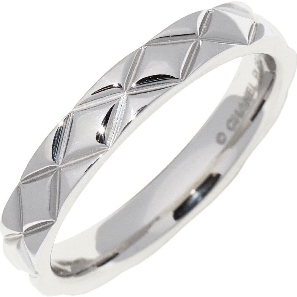 Chanel Chanel Chanel Matelasse Pt950 Platinum Ring Precious Metal Ring DUTY FREE for USA Size ONE SIZE - 1 Thumbnail