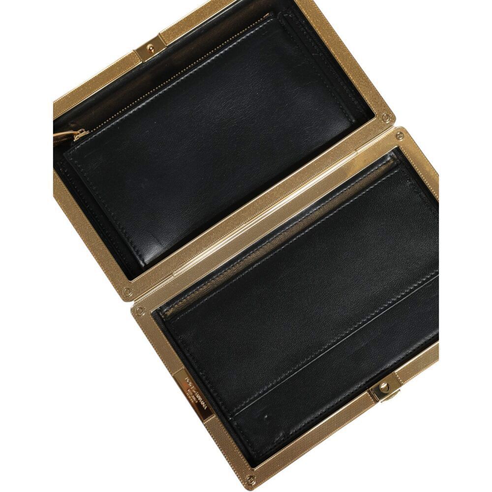 Dolce & Gabbana Dolce & Gabbana Multicolor Floral Gold Frame Clutch Evening Size ONE SIZE - 6 Thumbnail