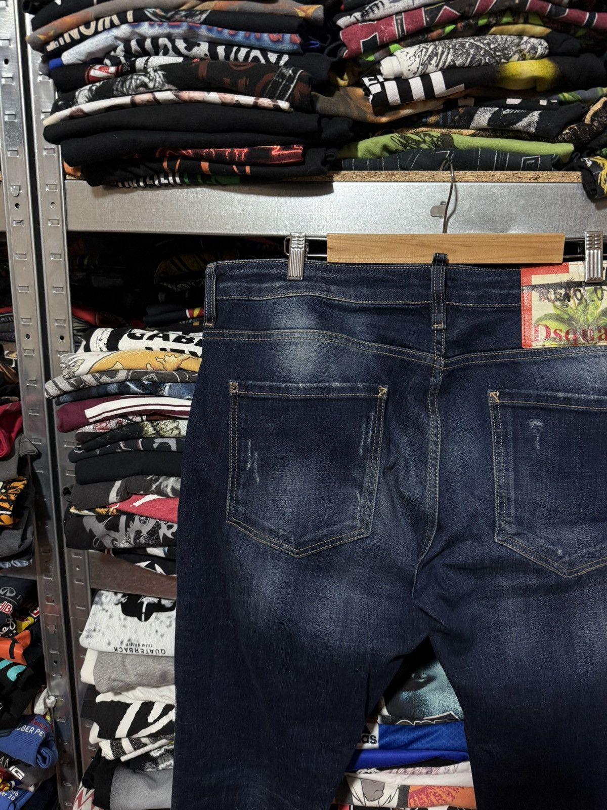 Dsquared2 Rare Luxury Dsquared2 Distressed Denim Navy Jeans Size 54 Size US 38 / EU 54 - 10 Thumbnail