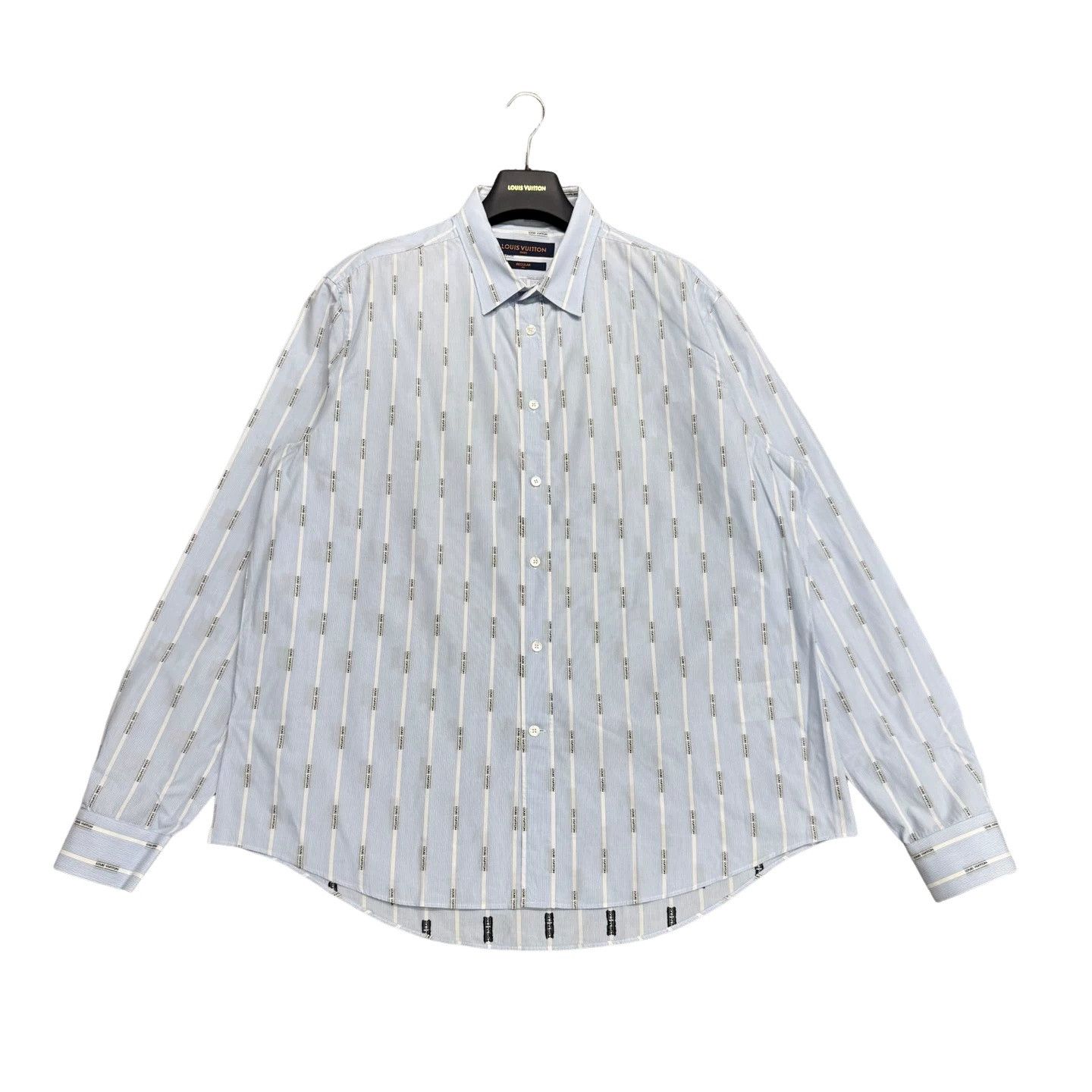 Louis Vuitton Louis Vuitton Monogram Stripe Button Up Shirt Size XL Size US XL / EU 56 / 4 - 1 Thumbnail