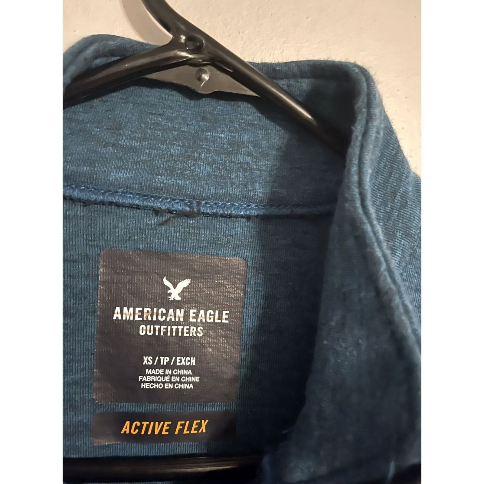 American Eagle Outfitters American Eagle AEO Active Flex Teal Pullover Jacket Sweatshirt Men's XSmall XS Size US XS / EU 42 / 0 - 4 Thumbnail