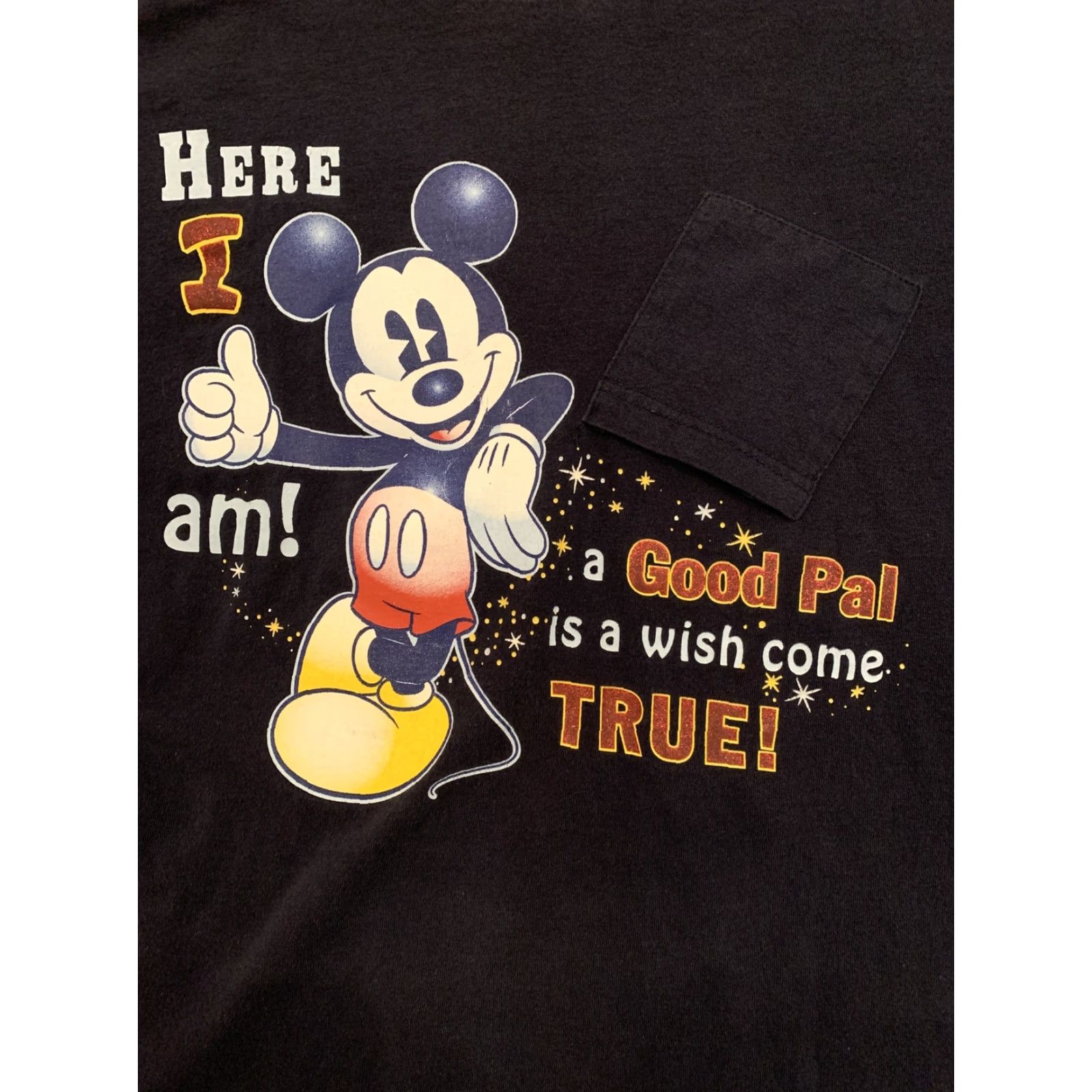 Vintage VINTAGE Mickey Mouse T-Shirt Good Pal Here I Am Upside Down Pocket M Blue Men's Size M Pockets Disney Mens Size US M / EU 48-50 / 2 - 2 Thumbnail