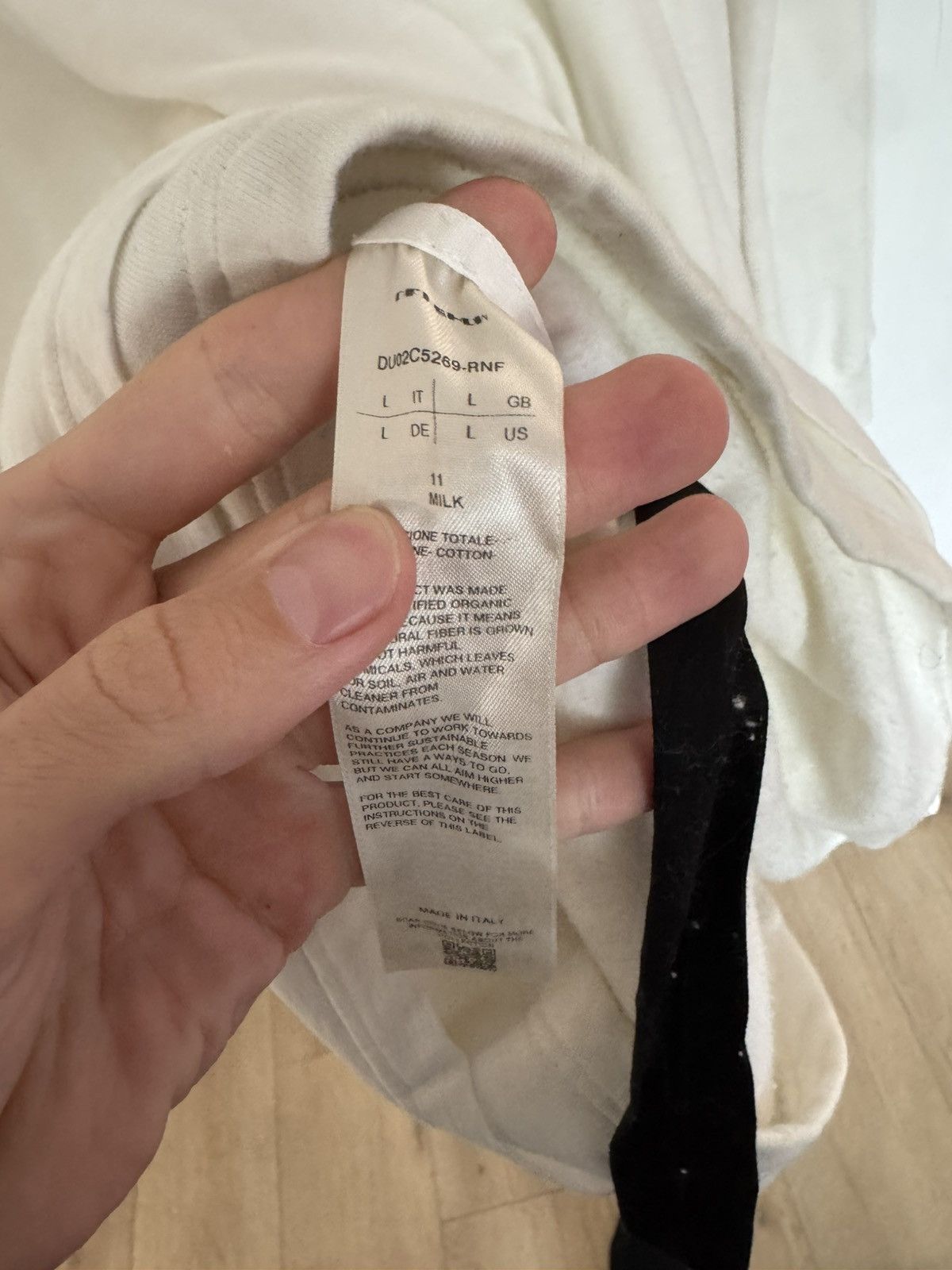 Rick Owens Milk Double layerd crewneck Jumbo Size US L / EU 52-54 / 3 - 3 Thumbnail