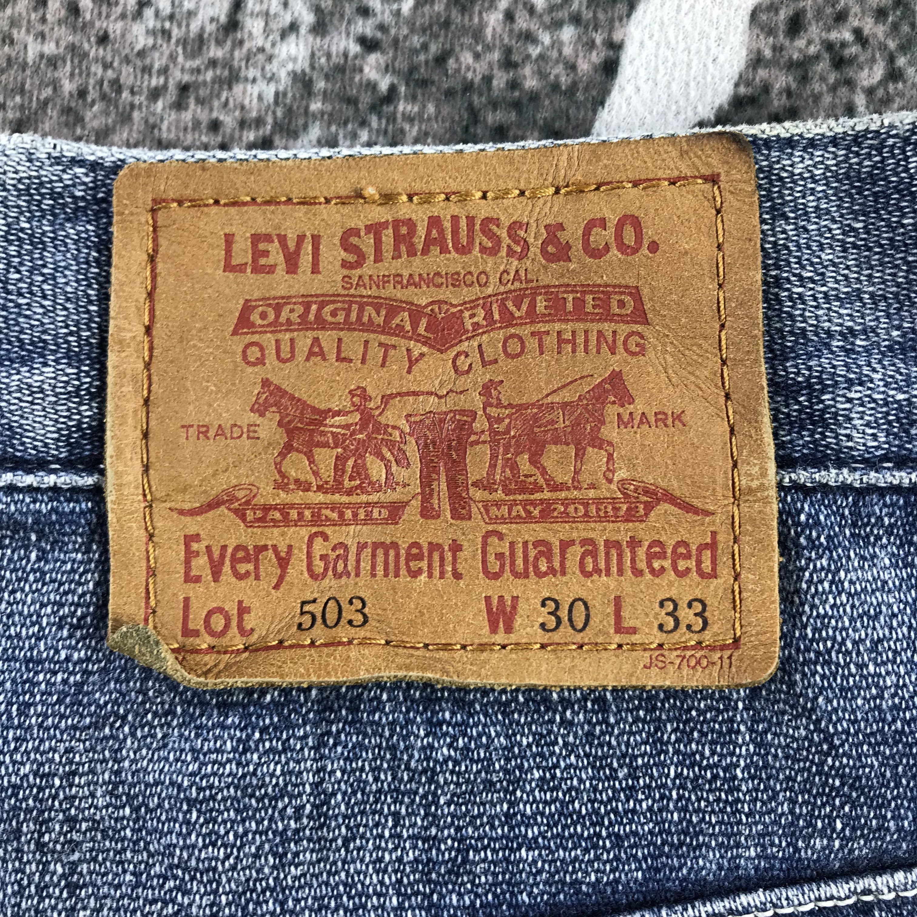 Levi's Vintage Distress Levis 503 Jeans Cargo Denim KJ3362 Size US 30 / EU 46 - 5 Thumbnail