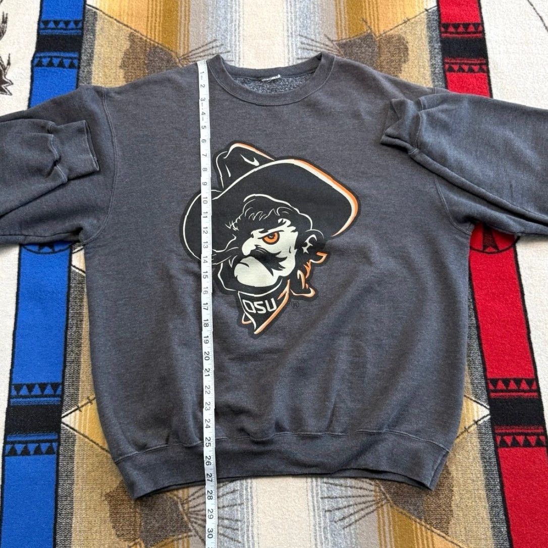 Vintage VINTAGE Oklahoma State University Cowboys Crewneck Sweatshirt XL Men Crew Neck Sweatshirt Gray Solid Y2K Sports College University Cowboys Mens XL Size US XL / EU 56 / 4 - 5 Thumbnail