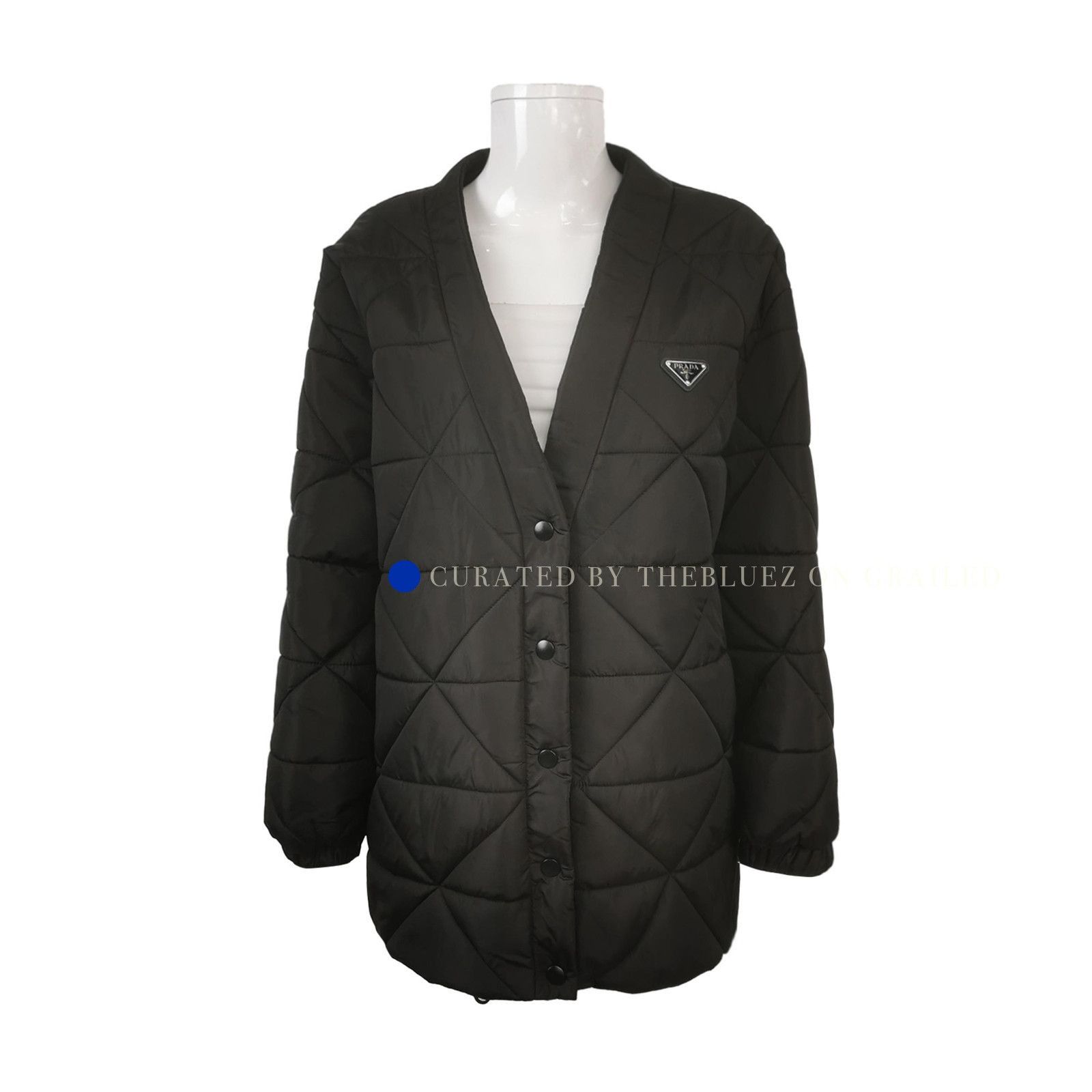 Prada Quilted Re-Nylon Blouson in Black Size S Size US S / EU 44-46 / 1 - 1 Thumbnail