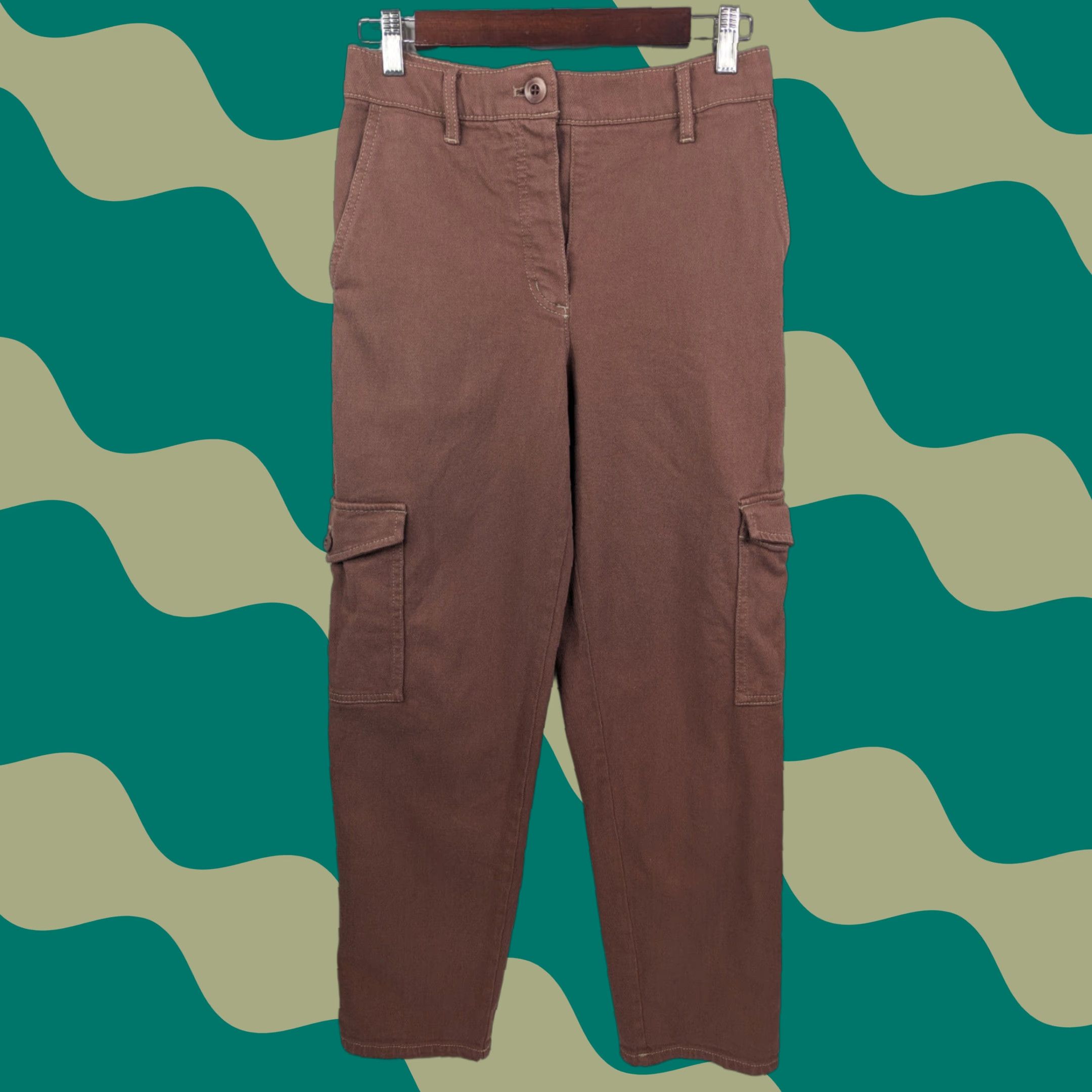 Aritzia Aritzia Wilfred Free Womens Size 4 Modern High Waist Cargo Mocha Sorbet Pants Size 27" / US 4 / IT 40 - 1 Thumbnail